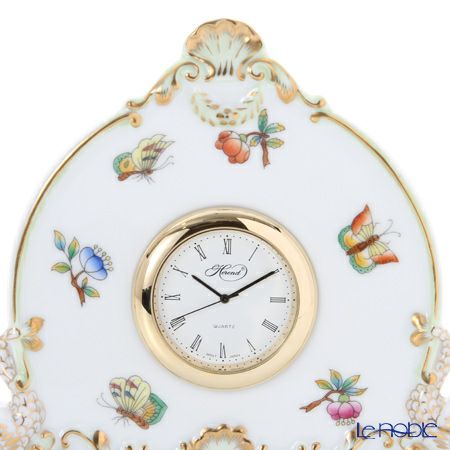 ヘレンド ヴィクトリア・ブーケ 08083-0-00 テーブルクロック 12.5cm