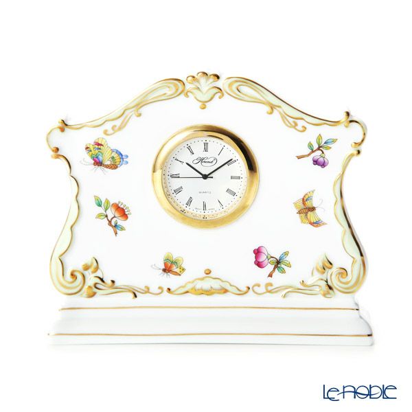 ヘレンド ヴィクトリア・ブーケ デスククロック 08084-0-00