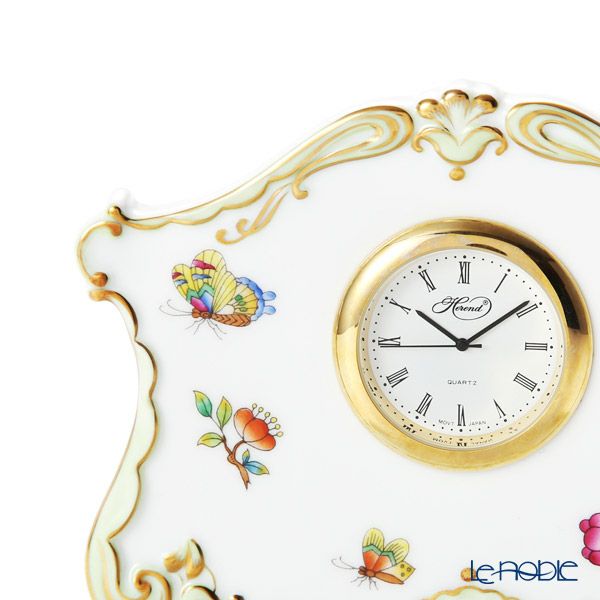 ヘレンド ヴィクトリア・ブーケ デスククロック 08084-0-00