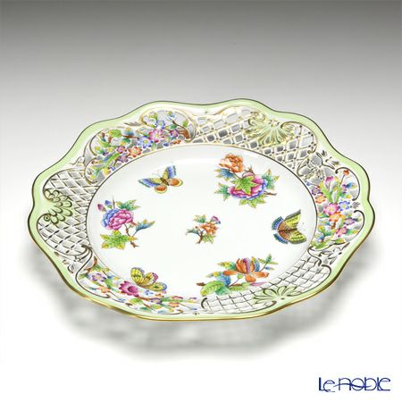 ヘレンド ヴィクトリア・ブーケ 08406-0-50 プレート（オープンワーク） 25.8cm