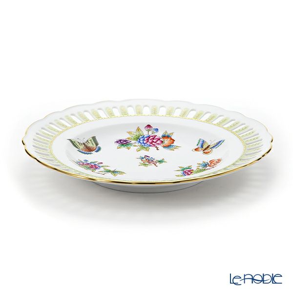 ヘレンド ヴィクトリア・ブーケ 08427-0-50 プレート（オープンワーク） 25cm