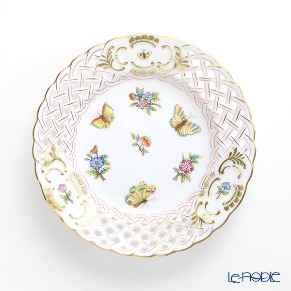 ヘレンド ヴィクトリア・ブーケ 08437-0-50 プレート（オープンワーク） 16cm