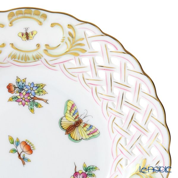 ヘレンド ヴィクトリア・ブーケ 08437-0-50 プレート（オープンワーク） 16cm