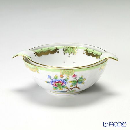 ヘレンド ヴィクトリア・ブーケ 001453／01454 ティーストレーナー／ボウル