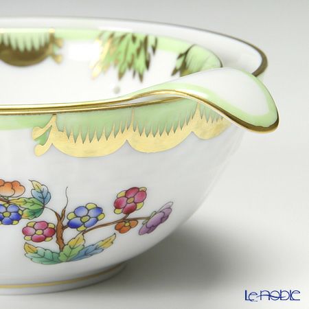 ヘレンド ヴィクトリア・ブーケ 001453／01454 ティーストレーナー／ボウル