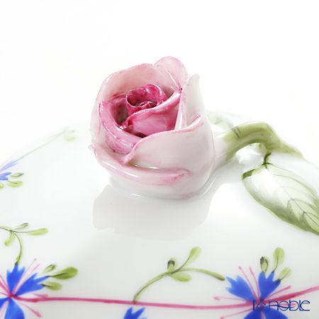 ヘレンド ブルーガーランド PBG 06005-0-09／6004 ハートボックス（ローズ）