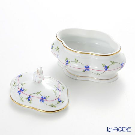 ヘレンド ブルーガーランド PBG 06058-0-25 ボンボン入れ（ラビット）