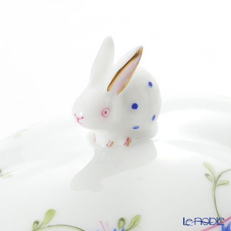 ヘレンド ブルーガーランド PBG 06058-0-25 ボンボン入れ（ラビット）