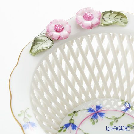 ヘレンド ブルーガーランド PBG 07376-0-00／7376 バスケット（ラウンド）