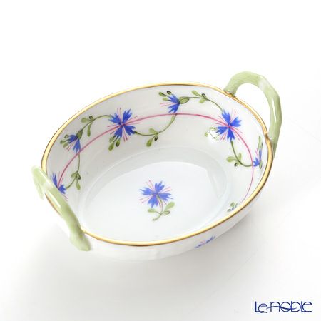 ヘレンド ブルーガーランド PBG 07423-0-00 ハンドル付きリング入れ