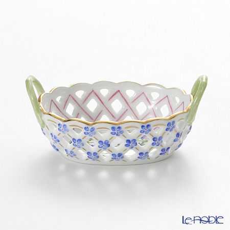 ヘレンド ブルーガーランド PBG 07425-0-00 バスケット（オープンワーク）