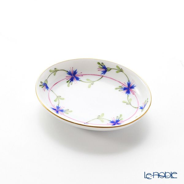 ヘレンド ブルーガーランド PBG 07782-0-00 オーバルトレイ 8cm