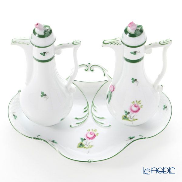 ヘレンド ウィーンのバラ ポットセット