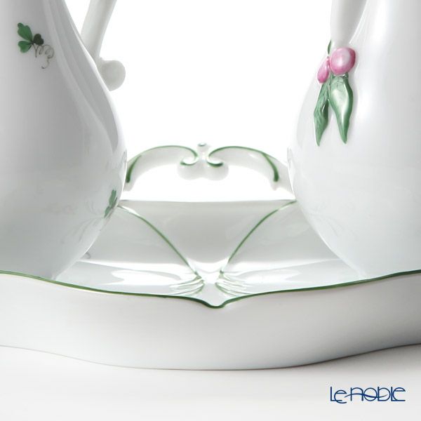 ヘレンド ウィーンのバラ ポットセット