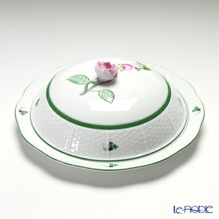 ヘレンド ウィーンのバラ 00075-0-09 ディッシュ（ローズ）