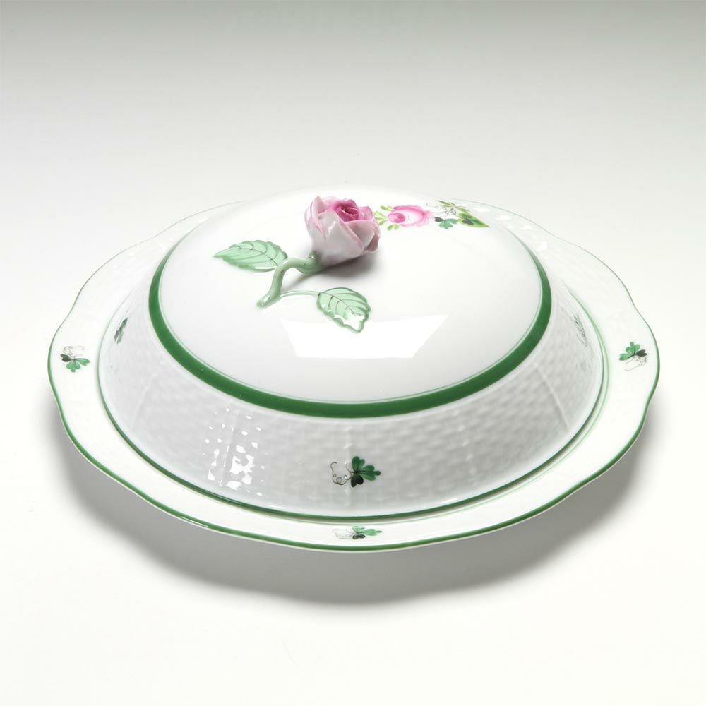 ヘレンド ウィーンのバラ 00075-0-09 ディッシュ（ローズ）