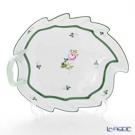 ヘレンド ウィーンのバラ 00201-0-00／201 リーフディッシュ 23.5cm