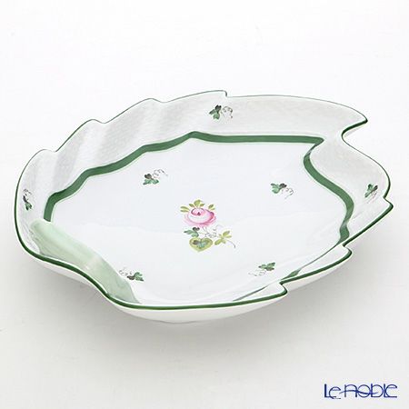 ヘレンド ウィーンのバラ 00201-0-00／201 リーフディッシュ 23.5cm