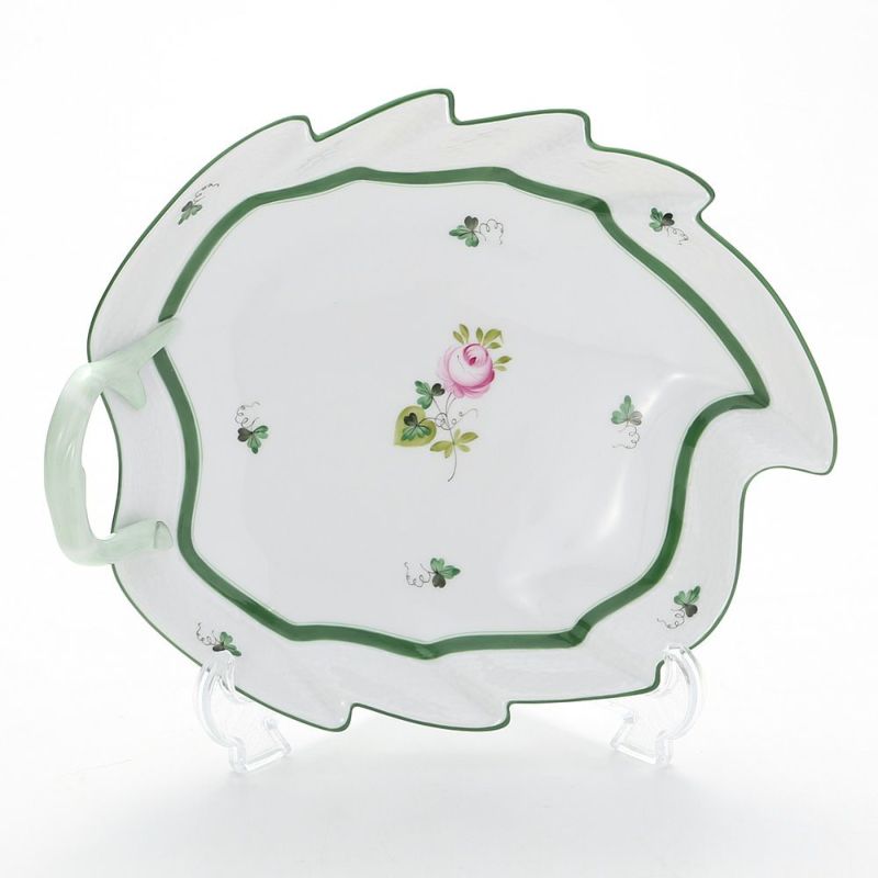 ヘレンド ウィーンのバラ 00201-0-00／201 リーフディッシュ 23.5cm