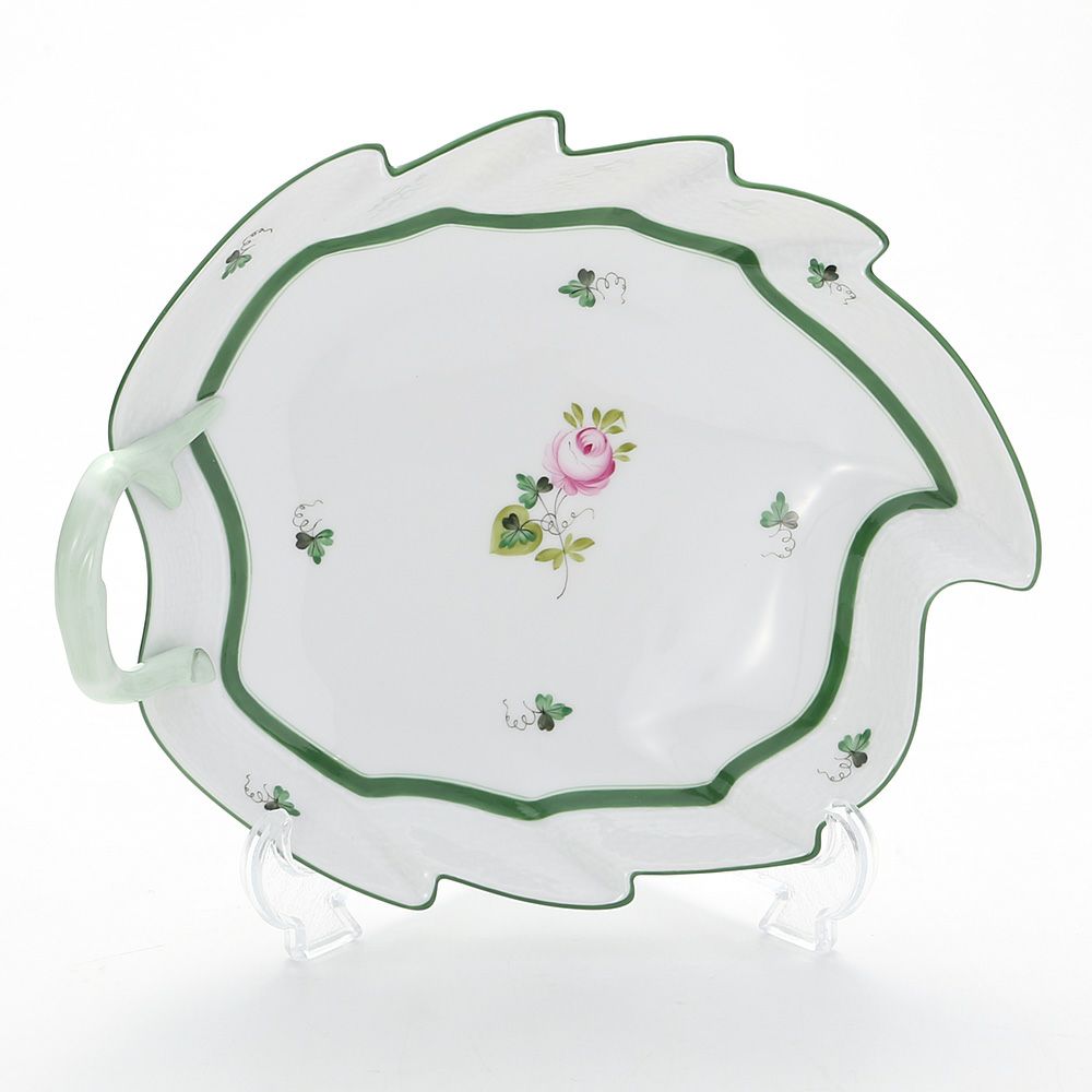 ヘレンド ウィーンのバラ 00201-0-00／201 リーフディッシュ 23.5cm