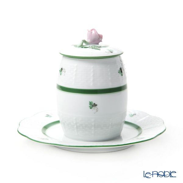 ヘレンド ウィーンのバラ 00242-7-09 マスタードポット ローズ