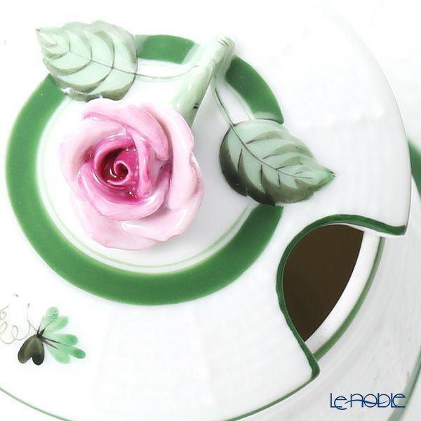 ヘレンド ウィーンのバラ 00242-7-09 マスタードポット ローズ