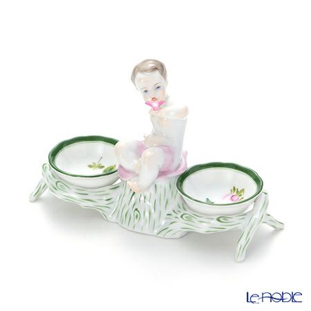 ヘレンド ウィーンのバラ 00258-0-01 エンジェルセラー 14cm