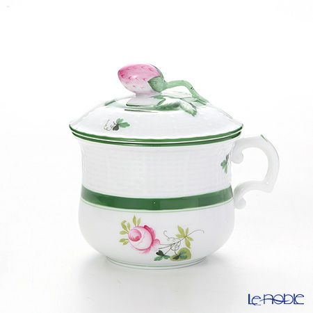 ヘレンド ウィーンのバラ 00385-0-11／739 クリームポット（ストロベリー） 100ml