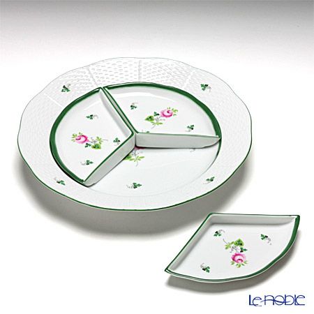 ヘレンド ウィーンのバラ 00441-0-00 オードブルセット 25cm