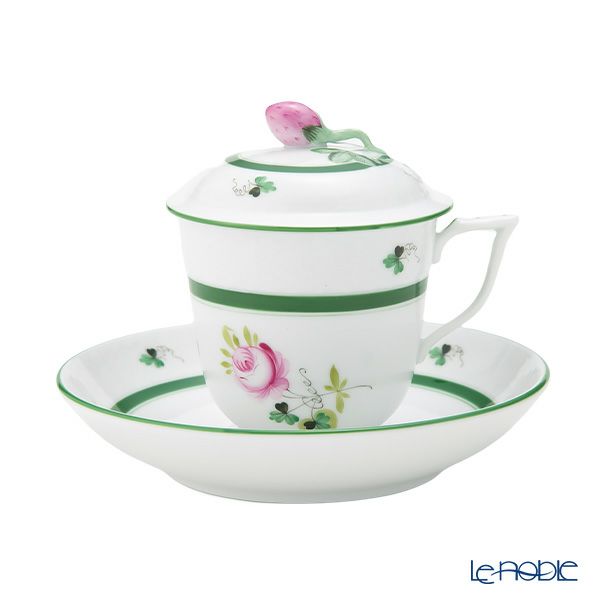 ヘレンド ウィーンのバラ 00705-0-11 ハーブティーカップ＆ソーサー ストロベリー 200ml