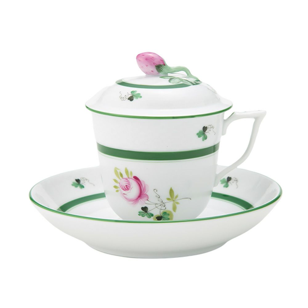 ヘレンド ウィーンのバラ 00705-0-11 ハーブティーカップ＆ソーサー ストロベリー 200ml