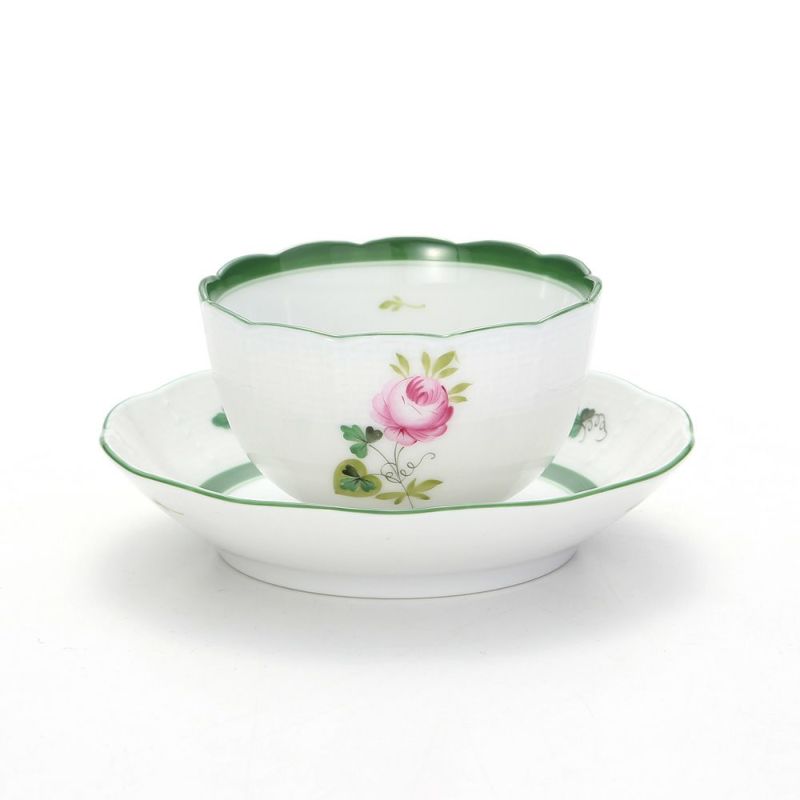 ヘレンド ウィーンのバラ 00710-0-91／711 ジャパニーズカップ＆ソーサー 130ml