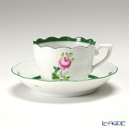 ヘレンド ウィーンのバラ 00711-0-00 モカカップ＆ソーサー 100ml