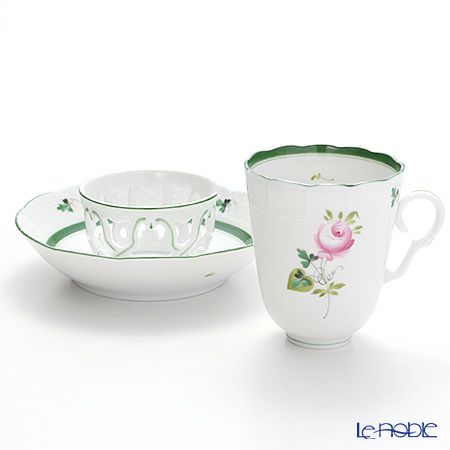 ヘレンド ウィーンのバラ 00713-0-00／713 チョコレートカップ＆ソーサー