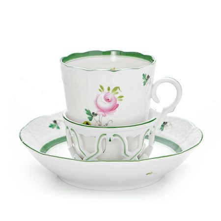 ヘレンド ウィーンのバラ 00713-0-00／713 チョコレートカップ＆ソーサー