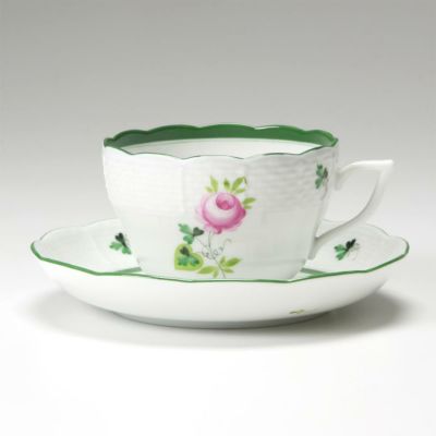 ヘレンド食器 ヘレンド ウィーンのバラ 00730-0-00 ティーカップ＆ソーサー（兼用