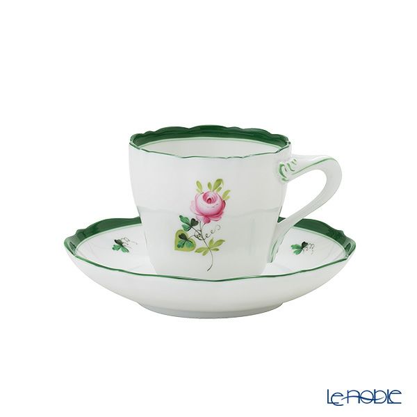 ヘレンド ウィーンのバラ VRH モカカップ＆ソーサー 04098-0-00