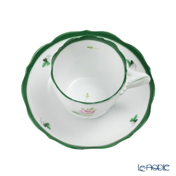 ヘレンド ウィーンのバラ VRH モカカップ＆ソーサー 04098-0-00