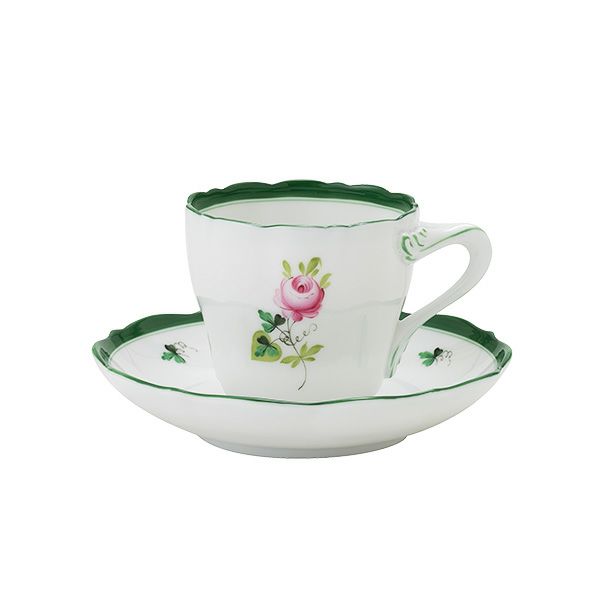 ヘレンド ウィーンのバラ VRH モカカップ＆ソーサー 04098-0-00