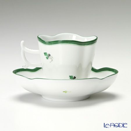 ヘレンド ウィーンのバラ 04198-0-00／4198 コーヒーカップ＆ソーサー（楕円） 100ml