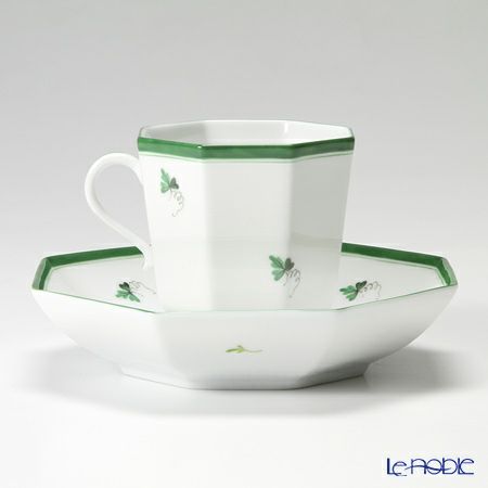 ヘレンド ウィーンのバラ 04304-0-00 オクタゴナルカップ＆ソーサー