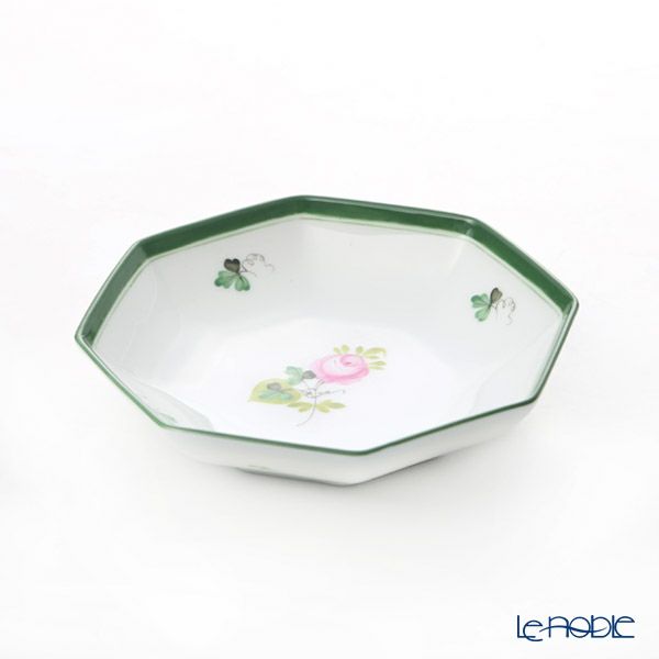 ヘレンド ウィーンのバラ VRH 04307-1-00 小皿（オクタゴナル） 11cm