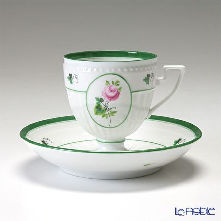 ヘレンド ウィーンのバラ 04467-0-00／4985 アンピールカップ＆ソーサー