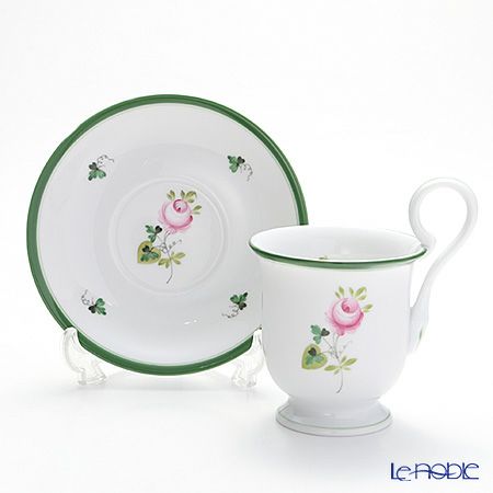 ヘレンド ウィーンのバラ 04911-0-00 コーヒーカップ＆ソーサー（ハイハンドル）