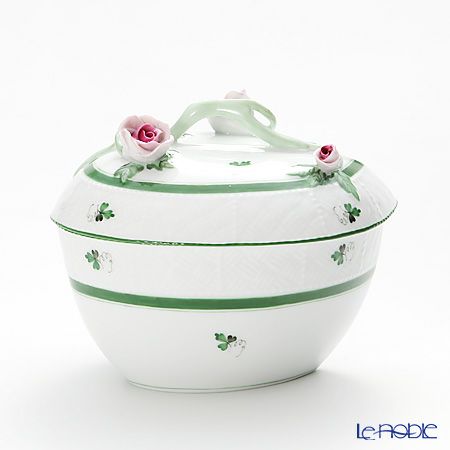 ヘレンド ウィーンのバラ 06002-0-02 小物入れ 13.1cm