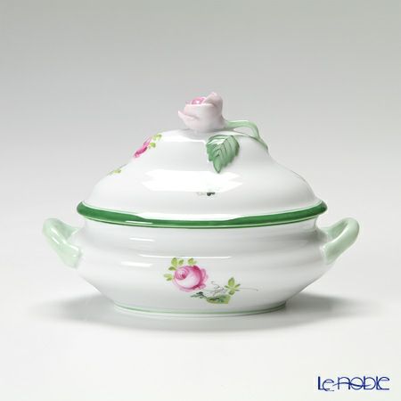 ヘレンド ウィーンのバラ 06017-0-09／6017 ボンボン入れ（ローズ）