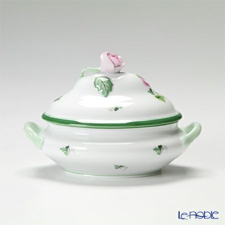 ヘレンド ウィーンのバラ 06017-0-09／6017 ボンボン入れ（ローズ）