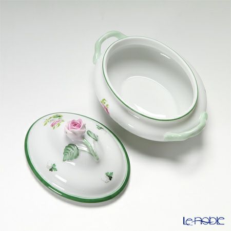 ヘレンド ウィーンのバラ 06017-0-09／6017 ボンボン入れ（ローズ）