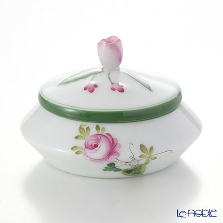 ヘレンド ウィーンのバラ 06027-0-12 ラウンドボックス（ツボミ） 6.5cm