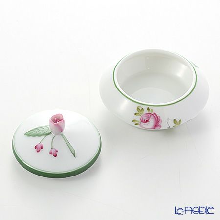 ヘレンド ウィーンのバラ 06027-0-12 ラウンドボックス（ツボミ） 6.5cm